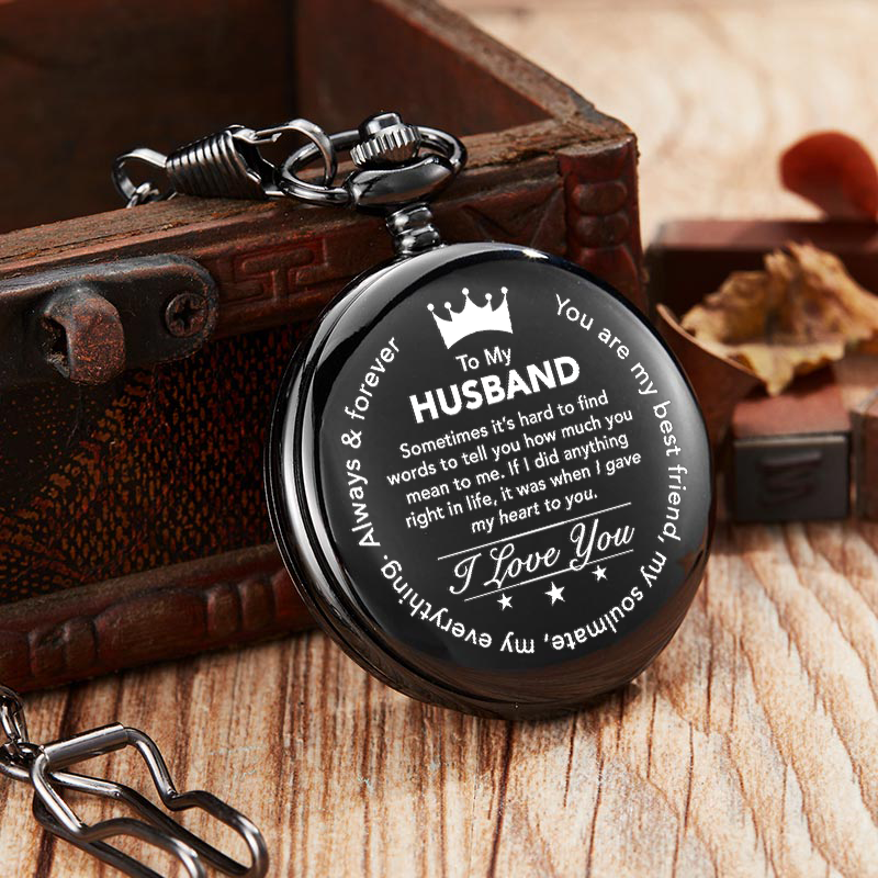 To My Husband - My Heart - Pocket Watch